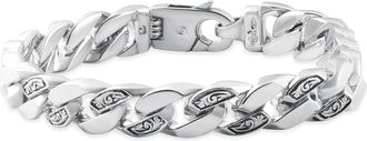 Pompeii3 Mens Designed Link 14k Gold (79gram) or Platinum (127gram) 10.5mm Bracelet 9.25