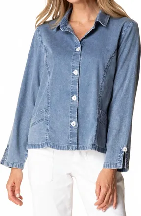 Habitat Stretch Cafe Shirt In Light Denim