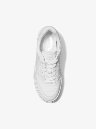 Michael Kors Hayes Snake Embossed Platform Sneaker