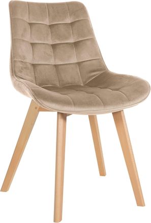 Clp Silla De Comedor Brook En Terciopelo Marr&oacute;n