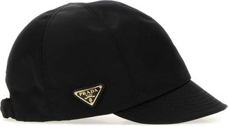 Prada Womens Re-Nylon Baseball Cap Black
