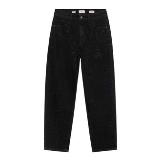 Oltre Mujer, Vaqueros, Negro, Talla: L