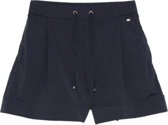 Herno Casual Shorts, female, Blue, Size: S Light Stretch Nylon Shorts