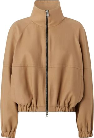 Pinko funnel-neck jacket - Neutrals
