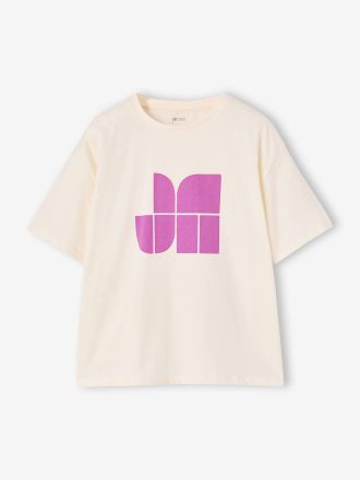 Jonen M&auml;dchen T-Shirt mit kurzen &Auml;rmeln wollwei&szlig;