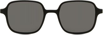 SmartBuy Collection Square Clip-On Plastic Mens Sunglasses Black Size 51 - Free Lenses - SmartBuy Collection