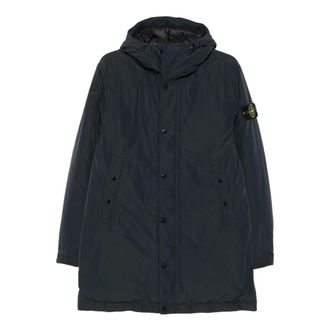 Stone Island Micro Reps Parka - Heren - Mantels - Blauw - Maat: M Nylon