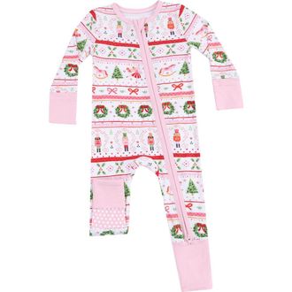 Angel Dear Sugar Plum Fairy Convertible Zip Footie in White at Nordstrom, Size 3-6M