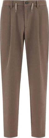 Herno Pantalones de Tejido T&eacute;cnico con Cord&oacute;n - Trousers - Hombre - Beige - XL