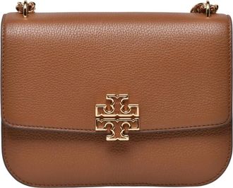 Tory Burch Tassen, Dames, Bruin, ONE Size, Leer, Britten Small Shoulder Bag