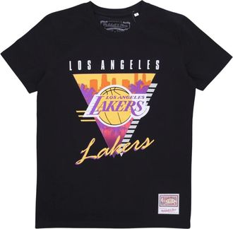 Mitchell & Ness NBA Final Seconds Tee Zwart - Heren - T-shirts - Zwart - M - Katoen - Tops