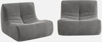 Sweeek Sof&aacute; Modular En Borreguito Texturizado, 2 Plazas