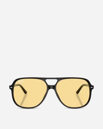 Ray-Ban Men s Bill Sunglasses Polished Black / Yellow
