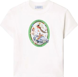 Off-white T-shirt Fresco Oval - Bianco