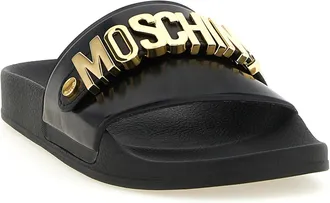 Moschino Pool Slide Sandal - Black