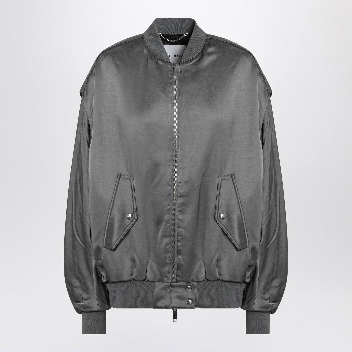 ジャケット HALFBOY Jackets Halfboy Grey Zipped Over Bomber Jacket from $1,023.00 - on