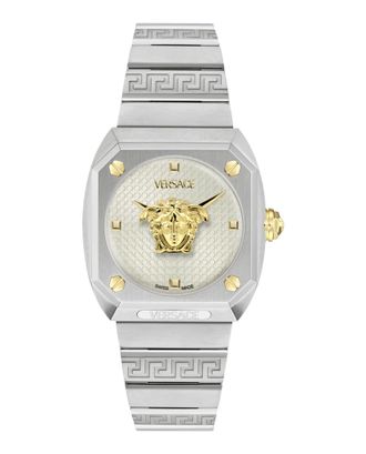Versace Medusa Antares Womens Silver Watch VE0R00325 Stainless Steel - One Size
