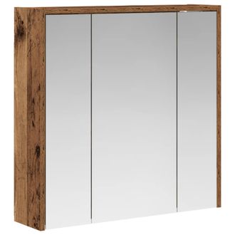 vidaXL Armario Con Espejo De Ba&ntilde;o Madera Vieja 63,5 X 16 X 62,5 Cm Vidaxl