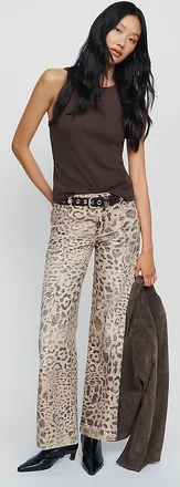 Pilcro Nico Mid Rise Flare Jeans