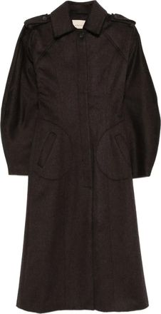 Paloma Wool Isabel/Espina wool coat - women - Recycled Wool/Recycled Polyamide/Recycled Cashmere - M - Brown