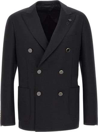 Lardini Blazer doppiopetto - Nero