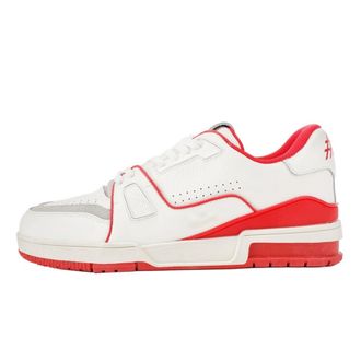 Generic Couple Thick Soled Sneakers are Fashionable Versatile Comfortable Shock Absorbing and Suitable for Outdoor Casual Sports (Red,4.5)