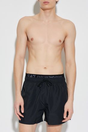 Emporio Armani Swim Shorts, Mens, Black