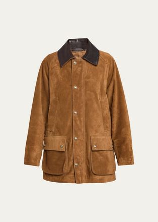 Nili Lotan Kedem Suede Parka Jacket