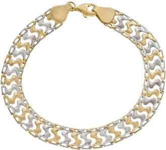 Italian Gold, Inc 10K 8Mm Fancy Link Bracelet
