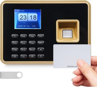 OEM M&aacute;quina De Control De Asistencia De Empleados, Reloj De Tiempo Compatible Con 1000 Huellas Dactilares, 1000 Contrase&ntilde;as, 1000 Tarjetas De Identificaci
