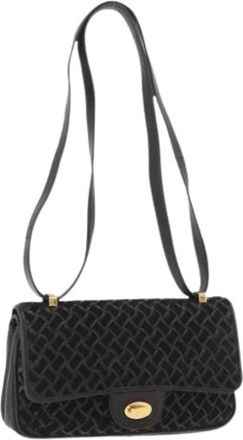 Bally Pre-owned Leren Schoudertas - Dames - Vintage Schoudertas - Zwart - ONE Size - Leer - Vintage