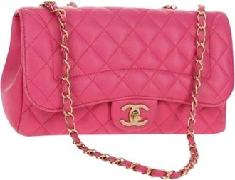 Chanel Pre-owned Leren Schoudertas - Dames - Vintage Schoudertas - Roze - ONE Size - Leer - Vintage
