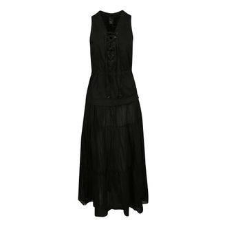 Pinko Maxi Dresses, female, Black, Size: L Casarsa Long Dress