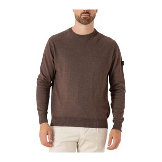 Peuterey Truien & Vesten, Heren, Bruin, XL, Katoen, Exmoor 07 Sweater