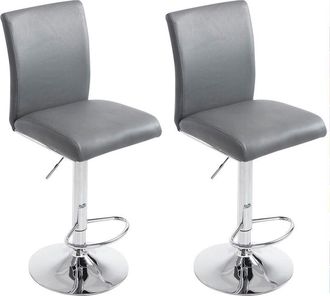 Clp Set 2x Taburetes De Bar K&ouml;ln Gris