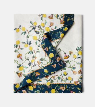 La DoubleJ Borboni White Large linen tablecloth