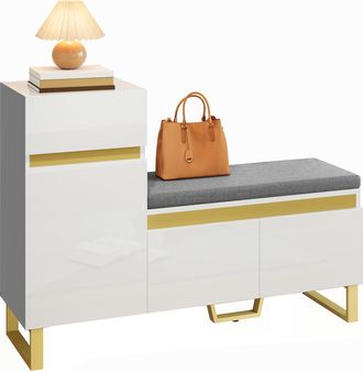 STILVORA Zapatero Con Amplio Espacio De Almacenamiento Para La Zona De Entrada, Mueble De Almacenamiento De Varios Niveles En Un Dise&ntilde;o Minimalista Moderno, Co
