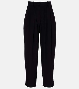 Isabel Marant Janice high-rise cr&ecirc;pe wide-leg pants