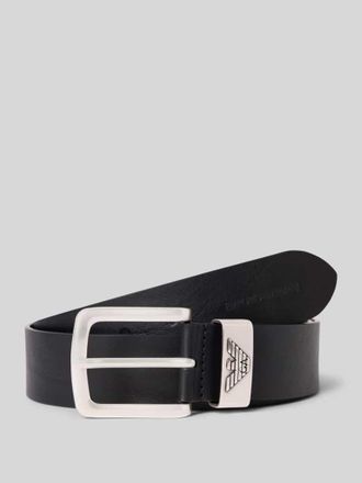 Emporio Armani G&uuml;rtel aus echtem Rindsleder mit Dornschlie&szlig;e in Black, Gr&ouml;&szlig;e 100