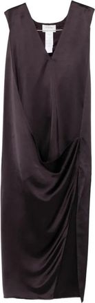 Sportmax Austria 123 Maxi Dress - Dames - Maxi kleedjes - Paars - S - Kleedjes