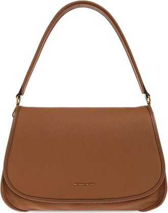 Michael Kors Tassen, Dames, Bruin, ONE Size, Leer, Holmes Medium Gekorreld Leder Convertible Messenger Bag