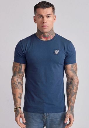 Siksilk Camiseta Essentials Azul para Hombres XXL