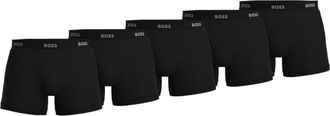 BOSS 5-Pack Authentic Cotton Boxer Briefs in Black at Nordstrom, Size Medium