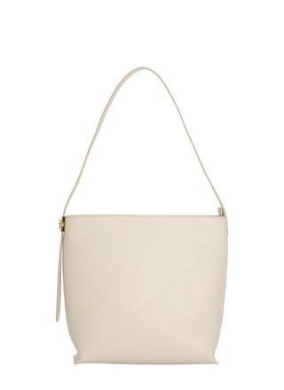 Coccinelle C-Me Lock Bag With Structured Silhouette And Golden Accents
