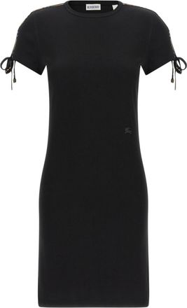 Burberry Black Crew Neck Mini Dress