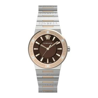 Versace Greca Logo Vevh 01220 - Dames - Horloges - Grijs - ONE Size - Accessoires