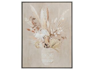 Schubiger M&ouml;bel Bild mit Rahmen Trockenblumen in Vase 1