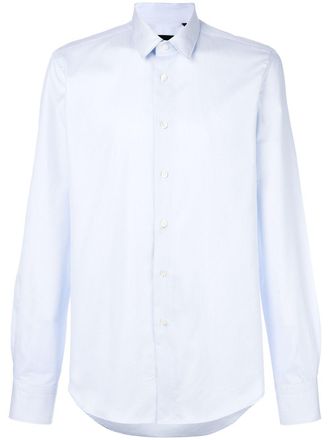 Dell'Oglio curved hem shirt - men - Cotton - 39 - Blue