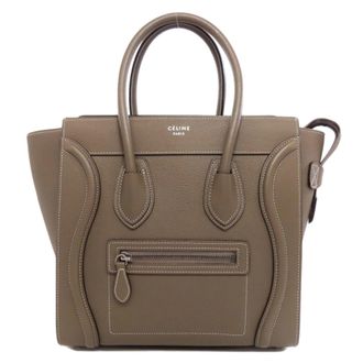 Celine Brown Leather Tote Bag (Pre-Owned)