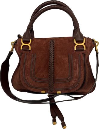 Chlo&eacute; Chlo&eacute; Medium Marcie Handtas in Bruin Su&egrave;de